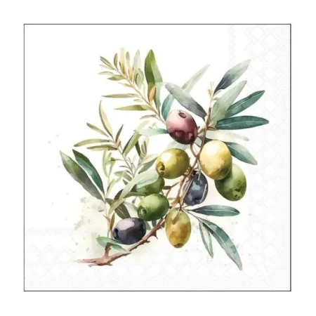 Szalvéta 25x25cm 20db/csomag olive branch