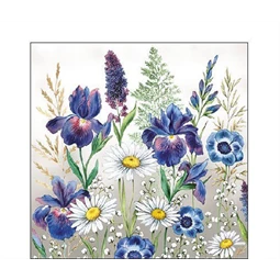 Szalvéta 25x25cm 20db/csomag Mixed Meadow Flowers, Réti virágok