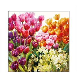 Szalvéta 25x25cm 20db/csomag Tulips, Tulipánok