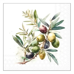 Szalvéta 33x33cm 20db/csomag Olive branch