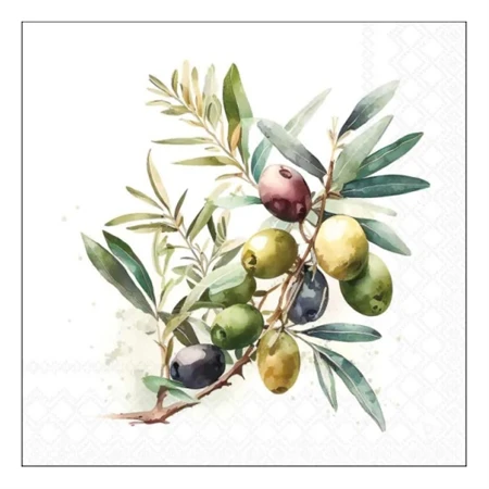 Szalvéta 33x33cm 20db/csomag Olive branch