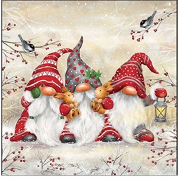 Szalvéta 33x33cm 20db/csomag Three dwarf, Három törpe