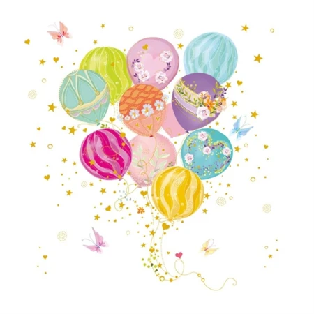 Szalvéta 33x33cm 20db/csomag, Balloons