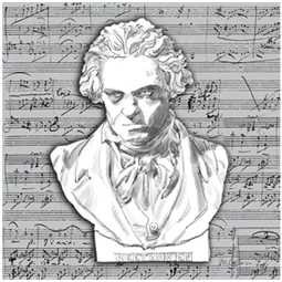 Szalvéta 33x33cm 20db/csomag Beethoven