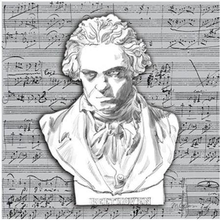 Szalvéta 33x33cm 20db/csomag Beethoven