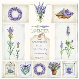 Szalvéta 33x33cm 20db/csomag Lavenders, Levendulák