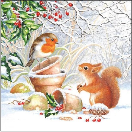 Szalvéta 33x33cm 20db/csomag Winter Picture, Téli kép