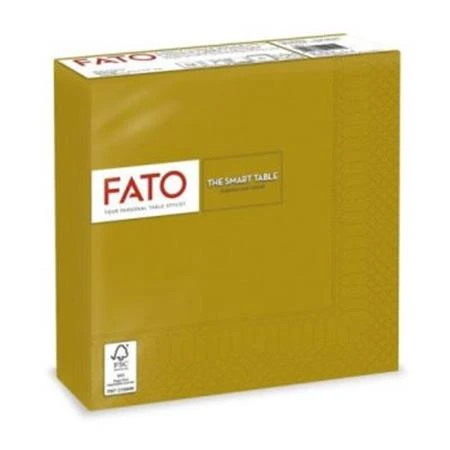 Szalvéta 33x33cm 50db/csomag 2 rétegű Fato Smart Table arany 82594200