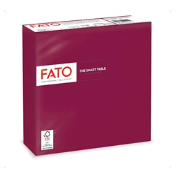 Szalvéta 33x33cm 50db/csomag 2 rétegű Fato Smart Table bordó 82621800