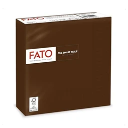 Szalvéta 33x33cm 50db/csomag 2 rétegű Fato Smart Table csokoládé 82622400