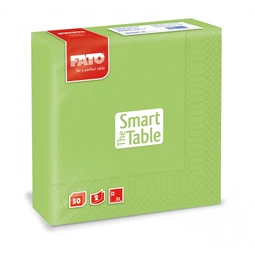 Szalvéta 33x33cm 50db/csomag 2 rétegű Fato Smart Table zöldalma 82623200
