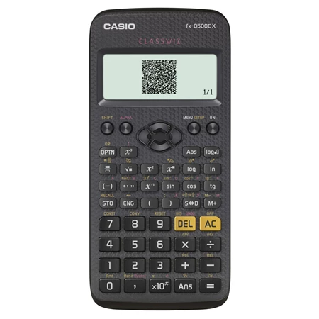 Számológép CASIO FX-350CE X Plus tudományos, 379 funkció, magyar menű