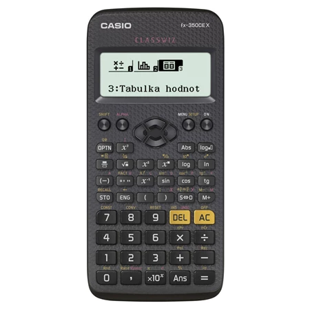 Számológép CASIO FX-350CE X Plus tudományos, 379 funkció, magyar menű