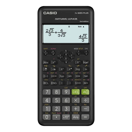 Számológép CASIO FX-82ES Plus 2E, tudományos, 252 funkció