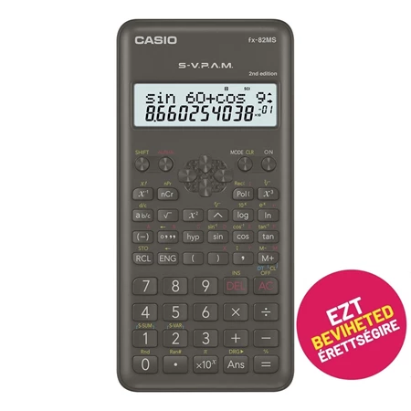 Számológép CASIO FX-82MS 2E tudományos, 240 funkció