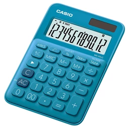 Számológép CASIO MS-20UC asztali, 12 számjegyű kék