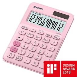 Számológép CASIO MS-20UC asztali, 12 számjegyű pink