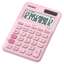 Számológép CASIO MS-20UC asztali, 12 számjegyű pink