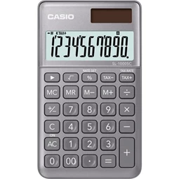 Számológép CASIO SL-1000 asztali, 10 számjegy, szürke