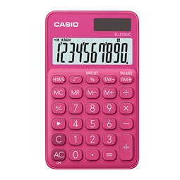 Számológép CASIO SL-310 asztali, 10 számjegy, rózsaszín