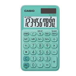 Számológép CASIO SL-310 asztali, 10 számjegy, zöld