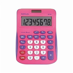 Számológép, asztali, 8 számjegy, MAUL MJ 550 , pink-lila