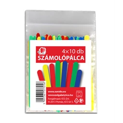 Számolópálca, színes, 40db/csomag SÜNI