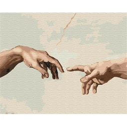 Számozott kifestő Brushme 40x50cm Ádám teremtése Michelangelo