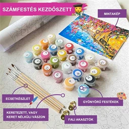 Számozott kifestő Brushme 40x50cm Erdei ösvény