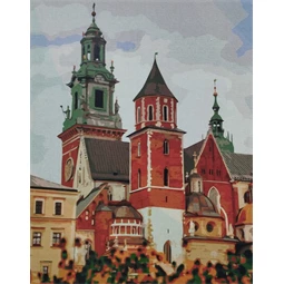 Számozott kifestő Brushme 40x50cm Wawel kastély Krakkóban