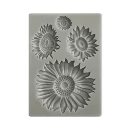 Szilikonos nyomóforma lágy PVC Sunflower Art sunflowers A/6