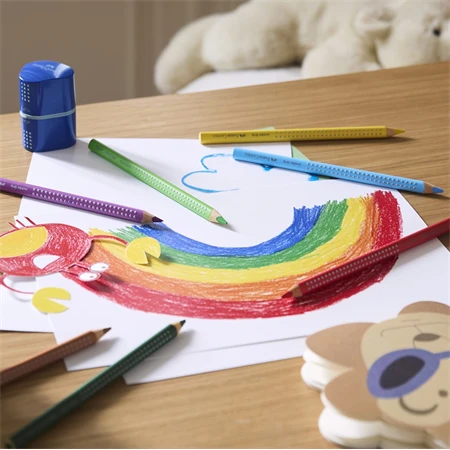 Színes ceruza Faber-Castell  Grip Jumbo db-os piros