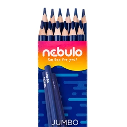 Színes ceruza NEBULO háromszögletű, Jumbo kék 1db