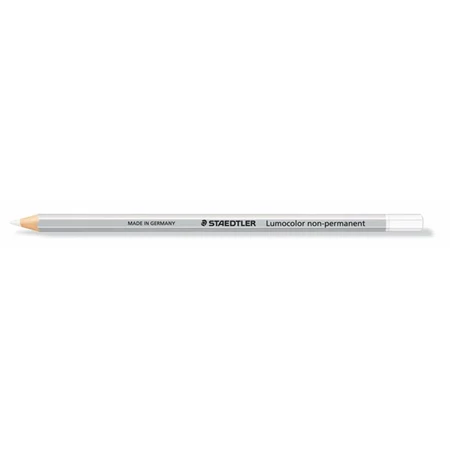 Színes ceruza STAEDTLER Lumocolor hatszögletű, mindenre író, lemosható (omnichrom), fehér