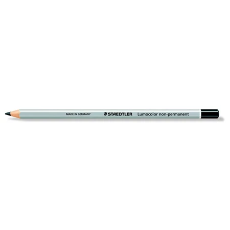 Színes ceruza STAEDTLER Lumocolor hatszögletű, mindenre író, lemosható, (omnichrom), fekete