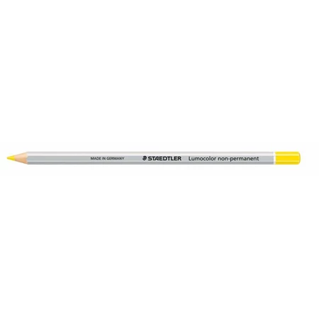 Színes ceruza STAEDTLER Lumocolor hatszögletű, mindenre író, lemosható (omnichrom), sárga