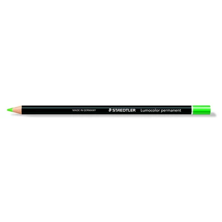 Színes ceruza STAEDTLER Lumocolor henger alakú, mindenre író, vízálló (glasochrom), zöld