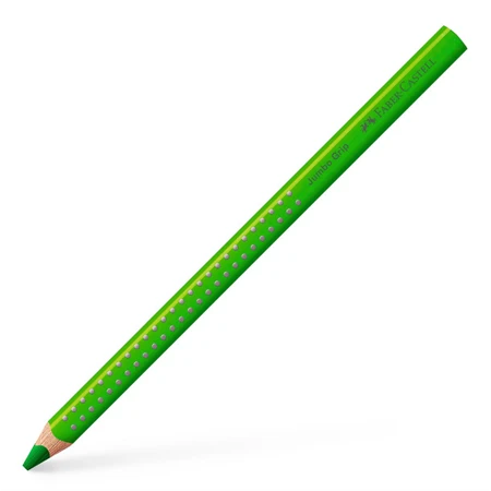 Színes ceruza Faber-Castell Grip 2001 Jumbo almazöld ergonomikus háromszög alakú test, legnagyobb törésállóság