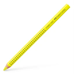 Színes ceruza Faber-Castell Grip 2001 Jumbo citromsárga ergonomikus háromszög alakú test, legnagyobb törésállóság