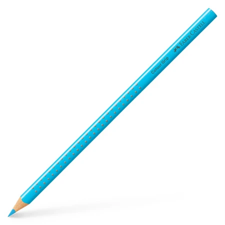 Színes ceruza égkék Faber-Castell Grip 2001 ergonomikus háromszög alakú test, legnagyobb törésállóság