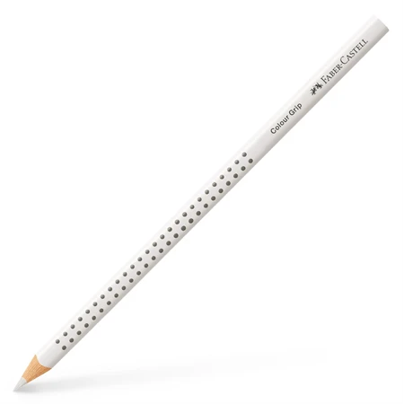 Színes ceruza fehér Faber-Castell Grip 2001 ergonomikus háromszög alakú test, legnagyobb törésállóság