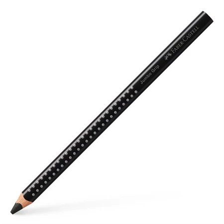 Színes ceruza Faber-Castell Grip 2001 Jumbo fekete ergonomikus háromszög alakú test, legnagyobb törésállóság