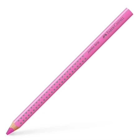 Színes ceruza Faber-Castell Grip 2001 Jumbo flamingó rózsaszín ergonomikus háromszög alakú test, legnagyobb törésállóság