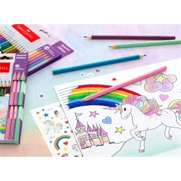 Színes ceruza készlet 10+3db-os Faber-Castell  Grip kastélyos unikornis