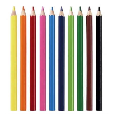Színes ceruza készlet 10db-os HERLITZ JUMBO hatszögletű  vastag