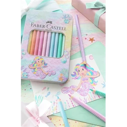 Színes ceruza készlet 10db-os Faber-Castell  Triangular Jumbo Junior + hegyező