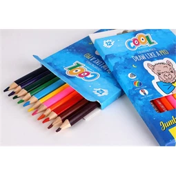 Színes ceruza készlet 12db-os COOL BY VICTORIA jumbo háromszögű,vastag