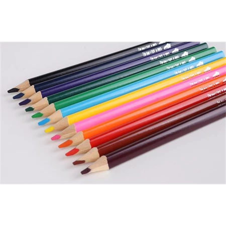 Színes ceruza készlet 12db-os COOL BY VICTORIA jumbo háromszögű,vastag