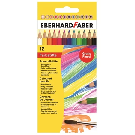 Színes ceruza készlet 12db-os Eberhard Faber akvarell 516012