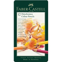 Színes ceruza készlet 12db-os Faber-Castell Polychromos fém dobozban